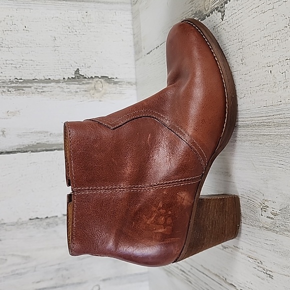 Madewell 1937 Winston Boot Western Style Ankle Bootie boot Size 10 Brown Leather - Picture 5 of 14